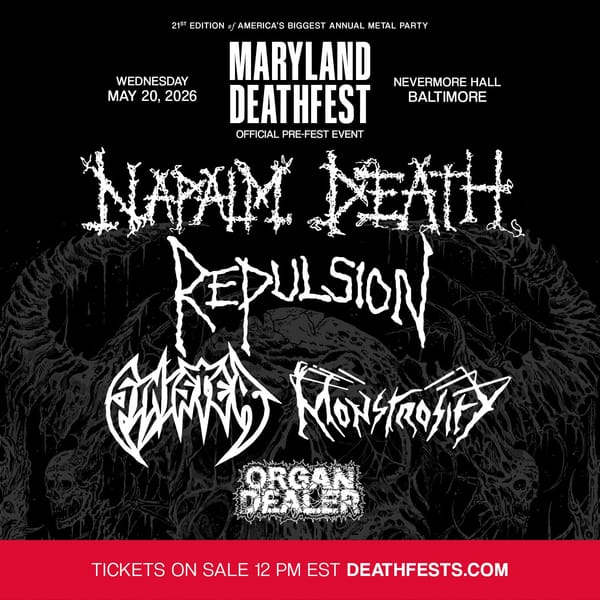 Maryland Deathfest 2026 - Day 1 (5/20 Pre-Fest)